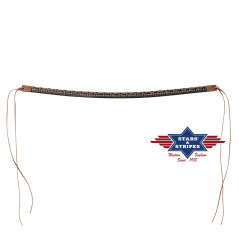SAS_HB-53 - Decorative faux leather hat band with...