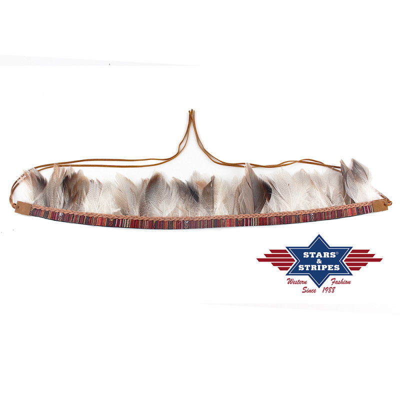 SAS_HB-54 - Decorative faux leather hatband with...