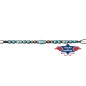 SAS_HB-55 - Braided hat band with beads and turquoise stones