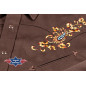 SAS_HOGAN brown - Chemise western avec empiècement...