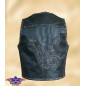 SAS_HONDO - Cowleather vest in antique optic, seams...