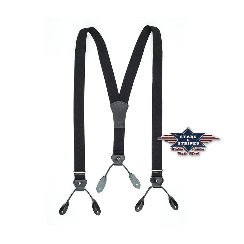 SAS_HT-01 SCHWARZ - Suspenders to button on oldstyle pants.