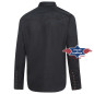 SAS_JACK black - Chemise western avec passepoil aux...