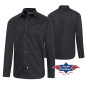 SAS_JACK black - Western shirt with contrasting piping...