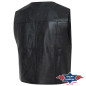 SAS_JASON - Men’s leather vest of lightweight,...