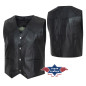 SAS_JASON - Men’s leather vest of lightweight,...