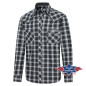 SAS_JONES - Checkered western shirt with western yoke...