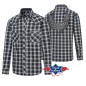 SAS_JONES - Checkered western shirt with western yoke...