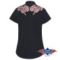 SAS_LeAnn - Elegant short-sleeved western blouse with...