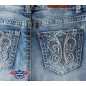 SAS_LEXI - Bootcut jeans with embroidered detailing at... SAS_LEXI - Bootcut jeans with embroidered detailing at...