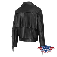 SAS_LIAM - Fringed jacket in aviator style made from...