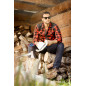 SAS_LUMBERJACK - Chemise western effet délavé avec un...