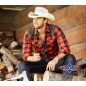 SAS_LUMBERJACK - Chemise western effet délavé avec un...