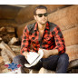 SAS_LUMBERJACK - Western shirt stone washed with black...