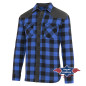 SAS_LUMBERJACK blue - Casual, checkered Western shirt...