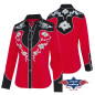 SAS_LYNN red - Exquisite red western blouse with... SAS_LYNN red - Exquisite red western blouse with...