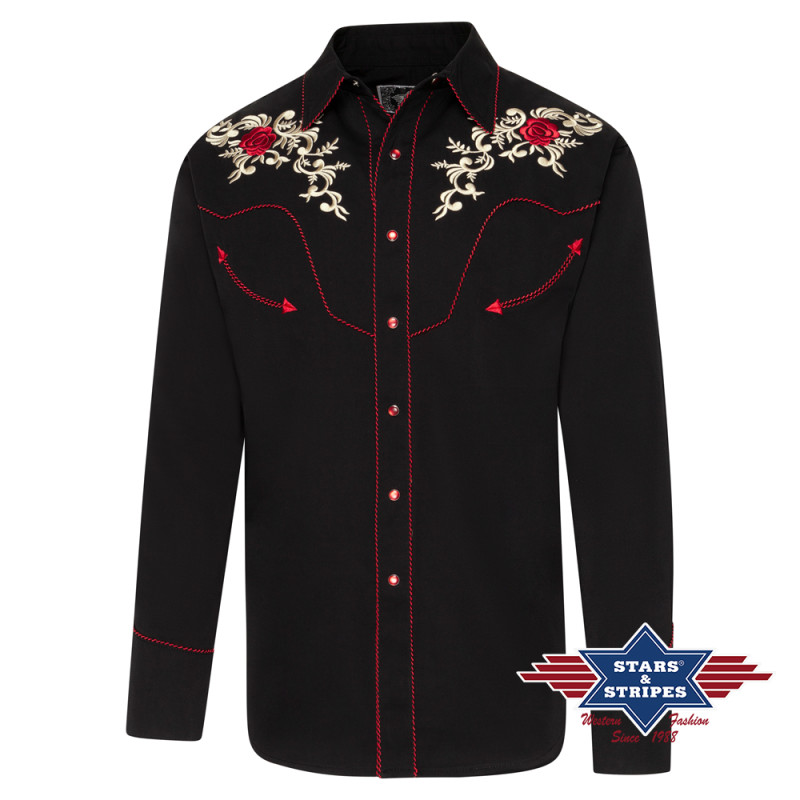 SAS_MILTON - Exquise chemise western avec de superbes...