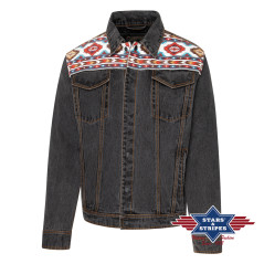 SAS_MORAN - Veste courte en jean western avec doublure... Soul Rebel E-Shop