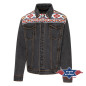 SAS_MORAN - Short western denim jacket with inner...