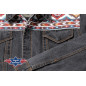 SAS_MORAN - Veste courte en jean western avec doublure...