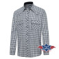 SAS_OKLAHOMA - Chemise western à carreaux avec...