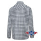 SAS_OKLAHOMA - Chemise western à carreaux avec...