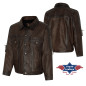 SAS_ROWDY - Veste en cuir western de haute qualité....