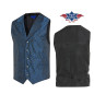 SAS_ROY - Chemise western à carreaux avec empiècement...