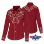 SAS_RUTH - Exquise blouse western avec de superbes...