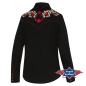 SAS_SHARON - Exquisite western blouse with two-tone...