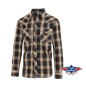 SAS_TANNER - Check shirt with decorative stitching,...
