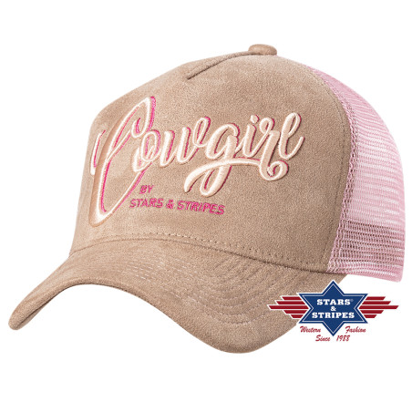 SAS_TC COWGIRL - La casquette Truckerbicolore, composée...