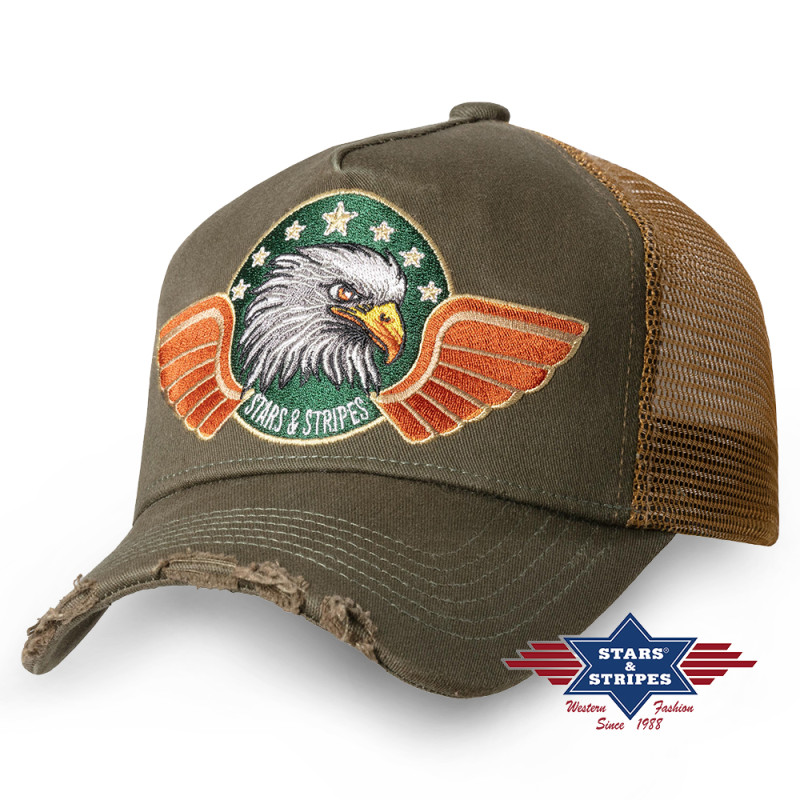 SAS_TC EAGLE - La casquette Western Trucker bicolore,...