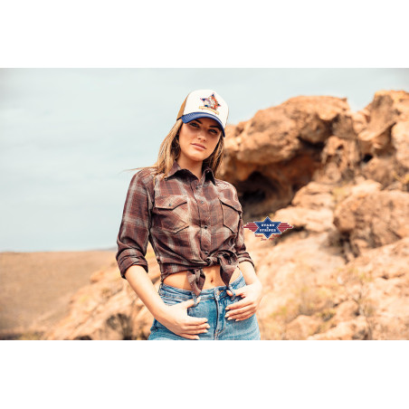 SAS_TC INDIAN - The 3-colour trucker cap, consisting of...