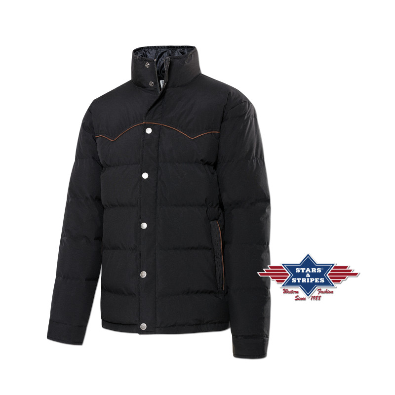 SAS_TORONTO - Veste quiltée en duvet avec empiècement...