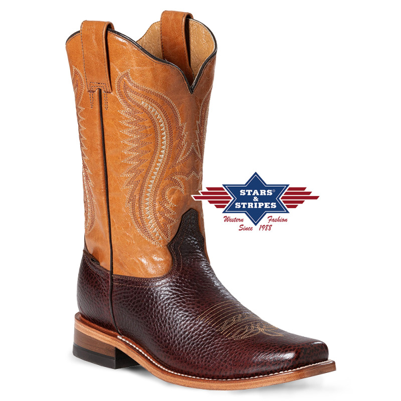 SAS_WB-52 - Two-coloured western boots made of... SAS_WB-52 - Two-coloured western boots made of...