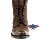 SAS_WBL-31 - Bottes western à lacets décoratifs. Tige,...
