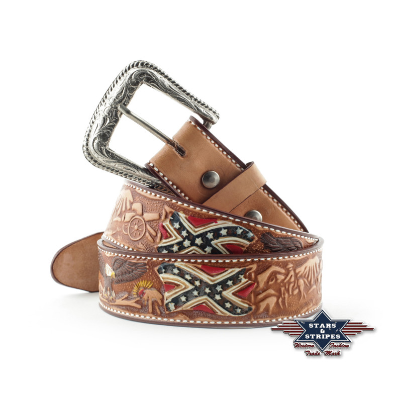 SAS_WG-12 - Ceinture western en cuir résistant avec...