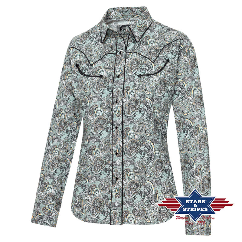 SAS_WILLOW - Cette charmante blouse western présente un...