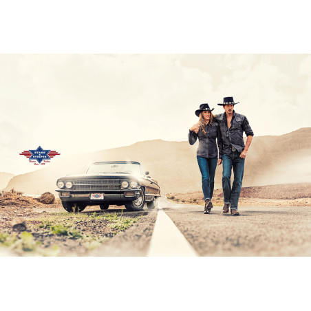 SAS_WILMA - Chemisier western cool au look fade-out...