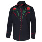 SAS_MIDLAND - Chemise western avec fines broderies,...