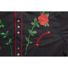 SAS_MIDLAND - Western shirt with noble embroidery,... - Chemises | Soul Rebel E-Shop