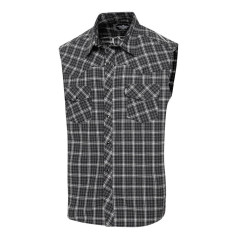 SAS_JACOB - Chemise western à carreaux sans manches... - Chemises | Soul Rebel E-Shop