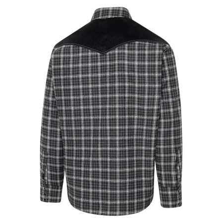 SAS_CARL - Chemise western à carreaux avec empiècement...