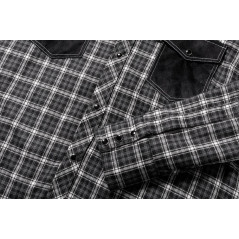 SAS_CARL - Checked western shirt with contrasting... - Chemises | Soul Rebel E-Shop