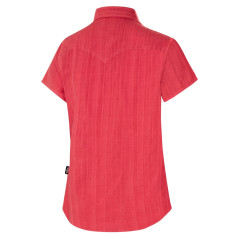 SAS_MALINA red - Short-sleeved blouse with snaps and...