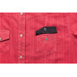 SAS_MALINA red - Short-sleeved blouse with snaps and...