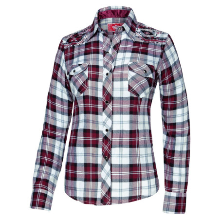 SAS_PASADENA - Checked blouse with embroidery at the... - Chemisiers | Soul Rebel E-Shop