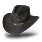 SAS_FRESNO - Straw cowboy hat with concho leather hat... SAS_FRESNO - Straw cowboy hat with concho leather hat...
