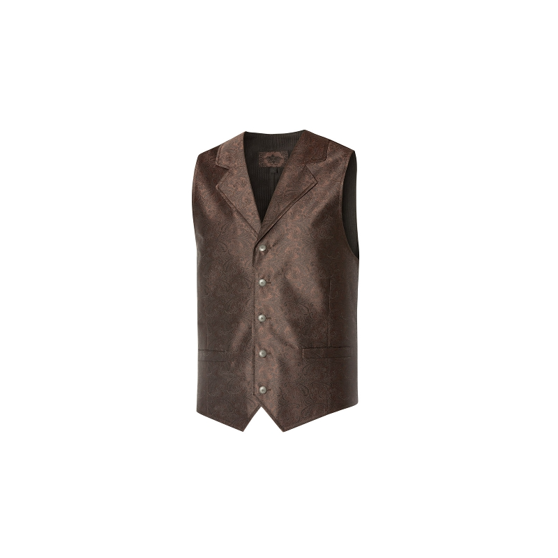 SAS_FULL HOUSE - Jacquard western waistcoat with two... SAS_FULL HOUSE - Jacquard western waistcoat with two...